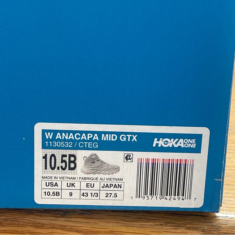 NWT Hoka Anacapa Mid GTX Women’s Hiking Shoes in Celedon Mint Gore Tex Boots - Picture 15 of 15